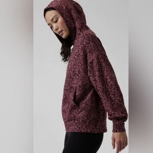 Athleta Balance Hoodie Ocelot Burgundy M